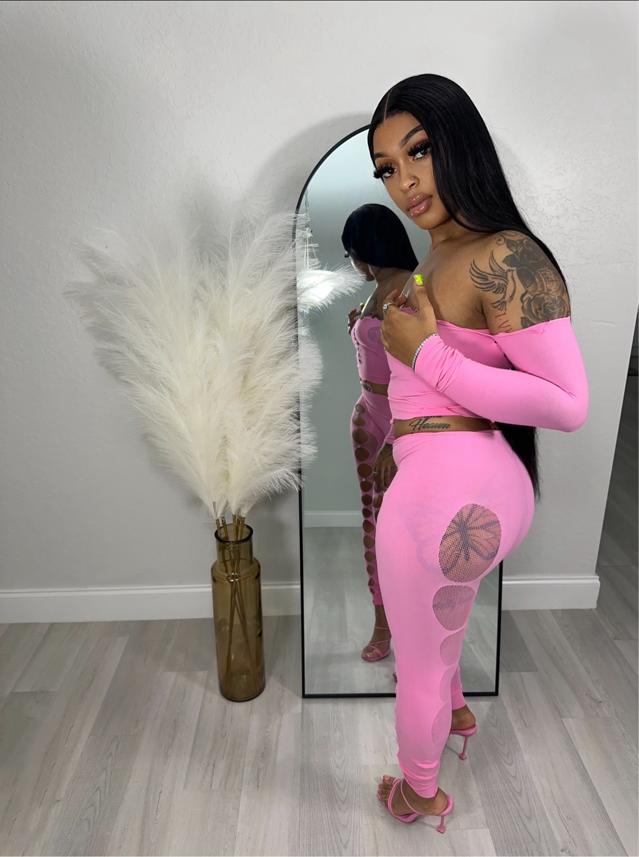 Rhinestone Two piece set