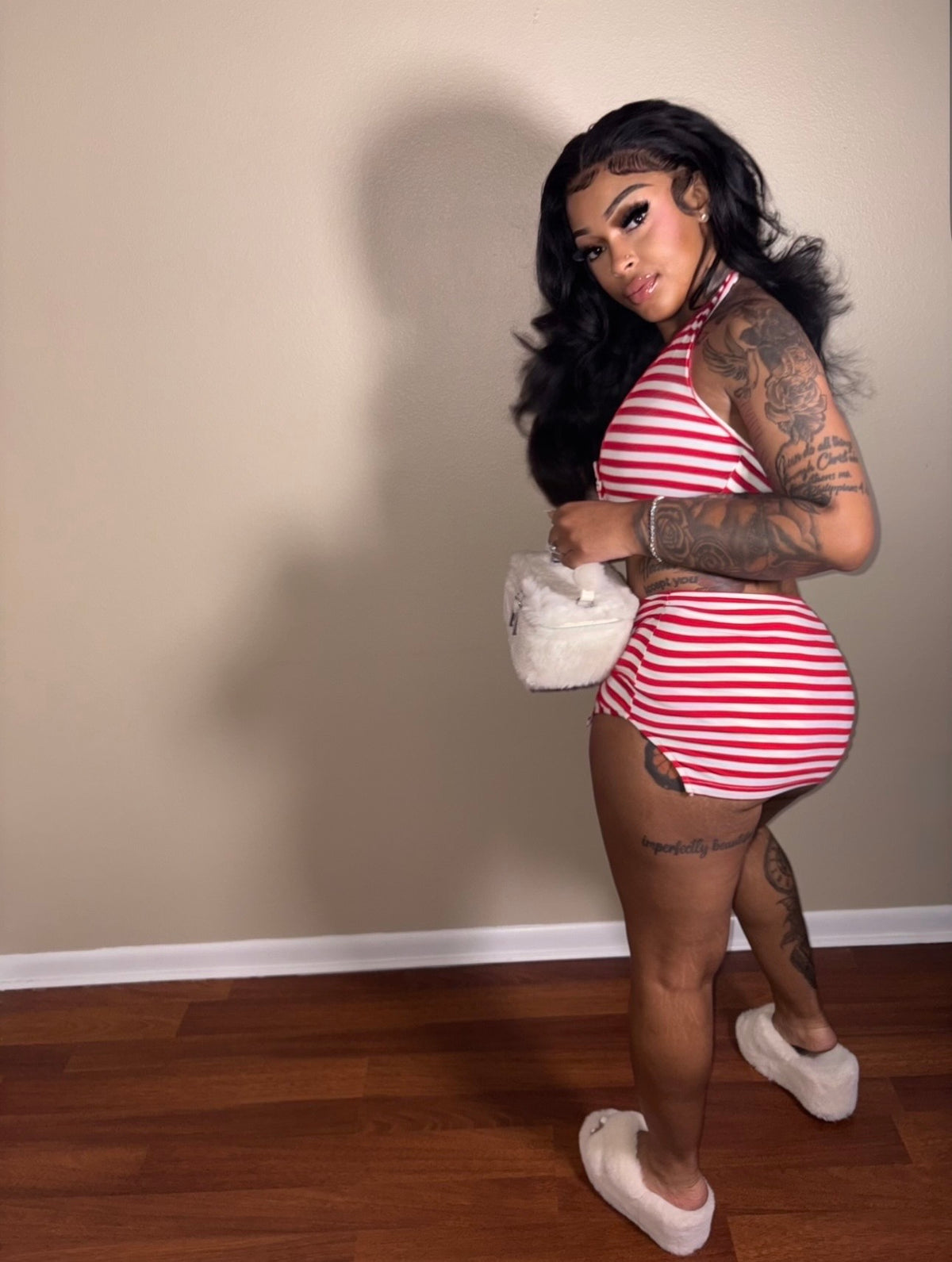 Candy Cane Skirt Set