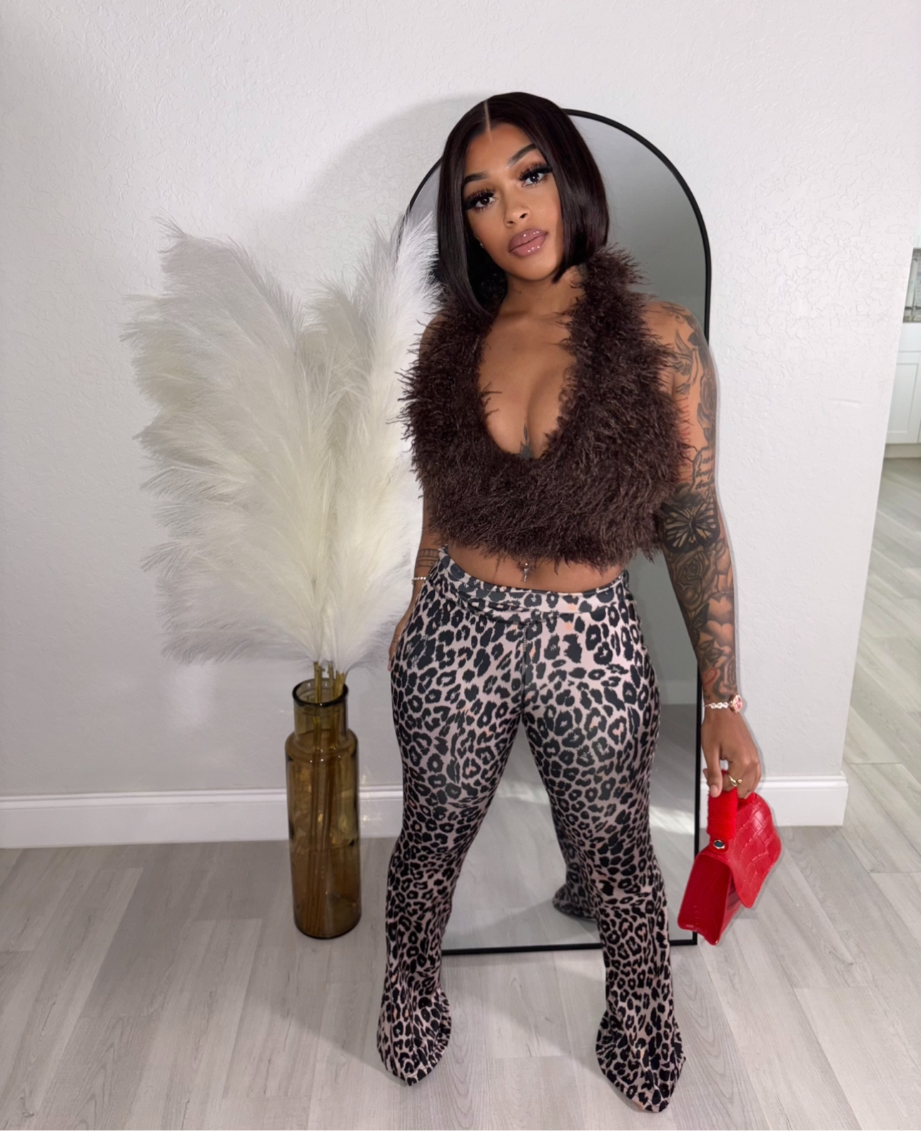 Flare Leopard Leggings
