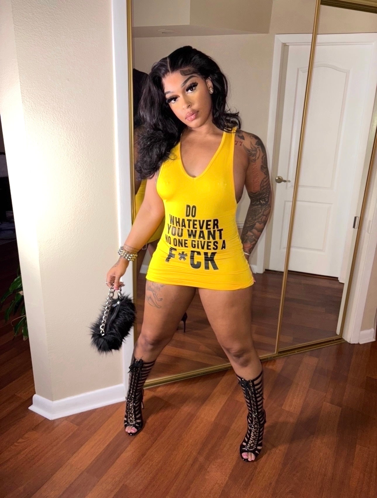 No F’s Given Mini Dress