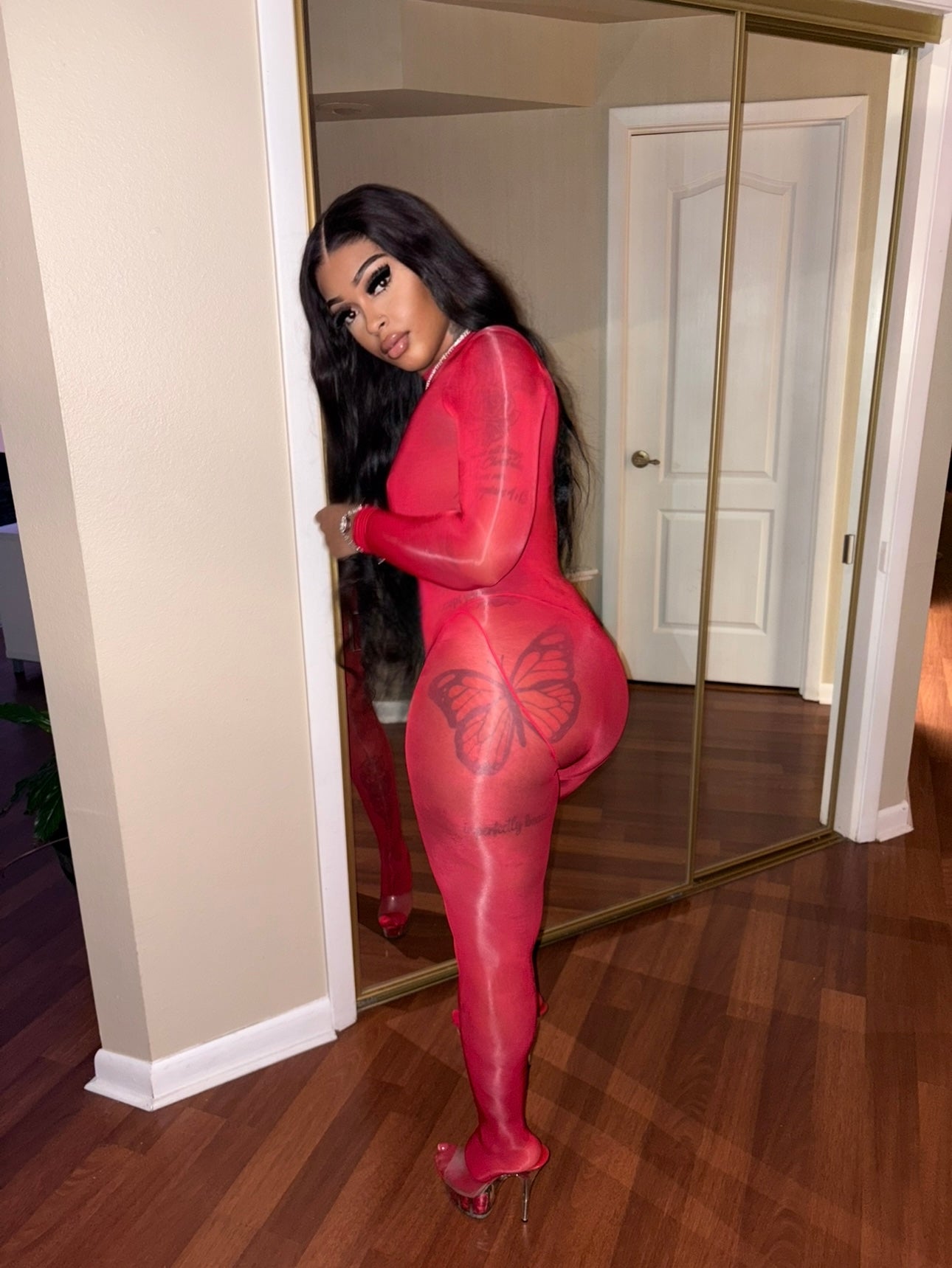 Sheer Bodystocking Bodysuit