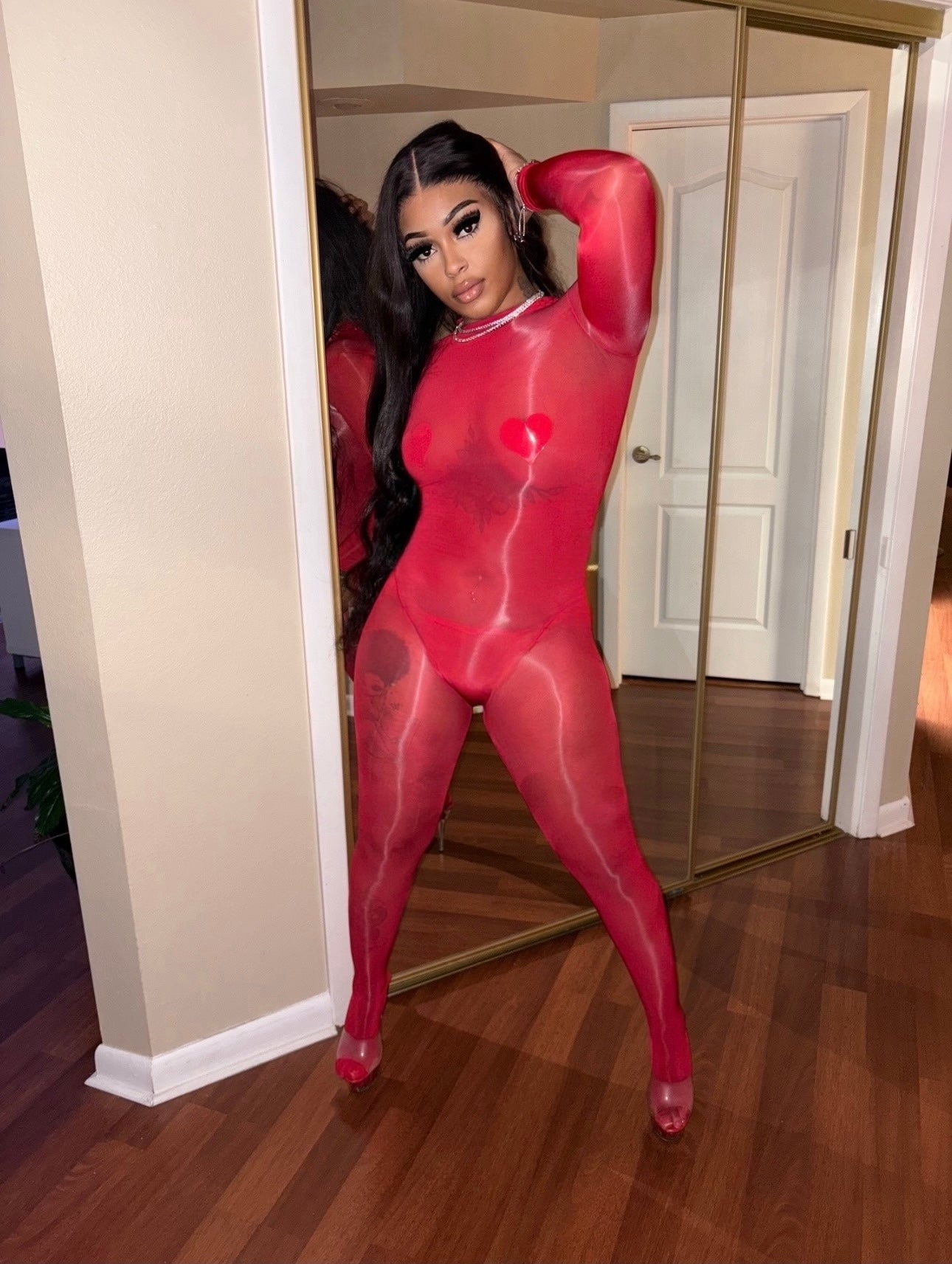 Sheer Bodystocking Bodysuit