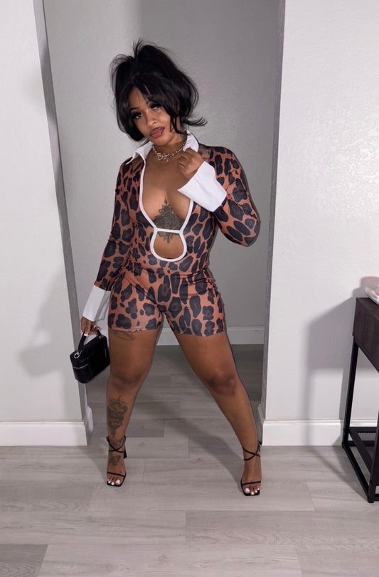 Leopard Romper